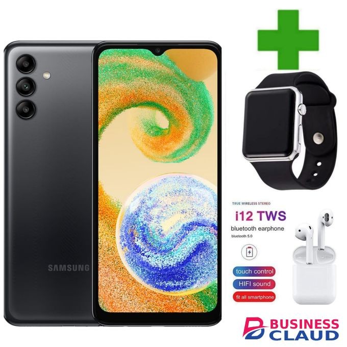 Samsung A04s, 6.5", 128GB + 4GB RAM (Dual SIM), 50MP, 5000mAh Plus I12,watch