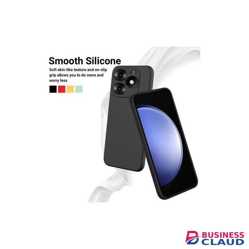 Infinix Hot 40i Official Silicone Back Protective Case Cover with Microfiber Inside, Shockproof Full Body Protection Design