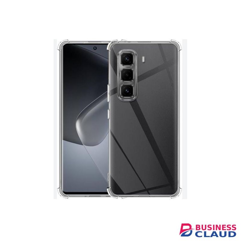 Ultra-Slim Premium Transparent Clear Case Cover for Infinix Hot 50 Pro Plus – Transparent Anti-Yellowing Shockproof TPU