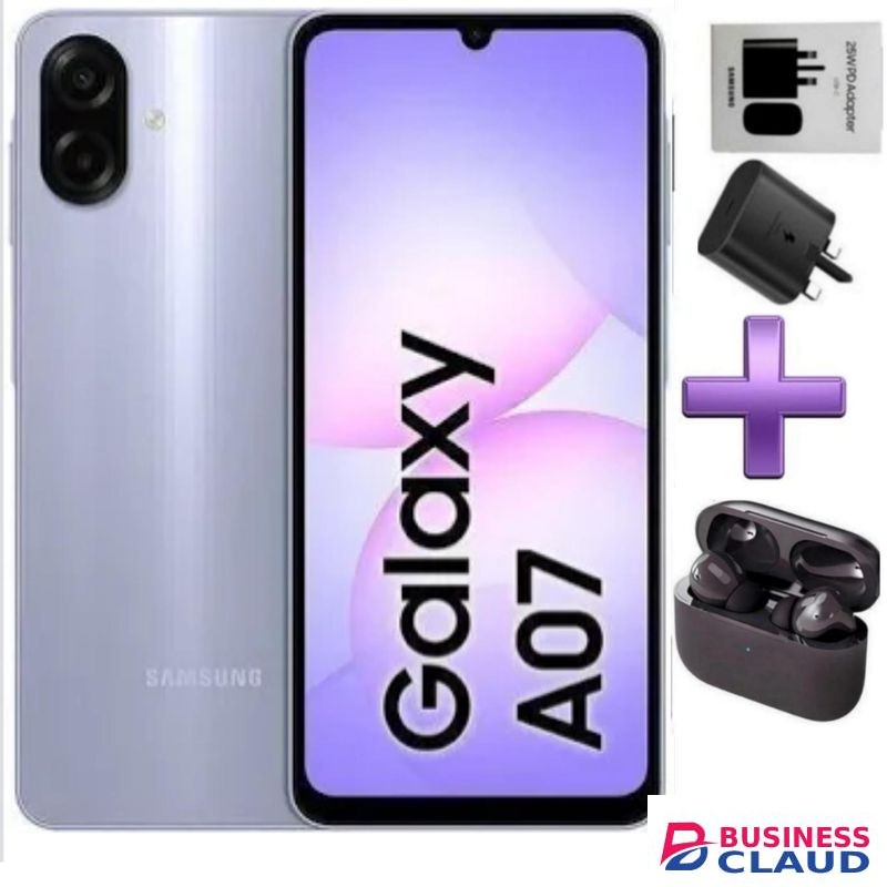 Samsung Galaxy A07, 6.7'' Display, 4GB RAM+ 64GB ROM (Dual) 50MP Camera, 5000mAh-2 yrs warranty-+ADAPTER+EARPODS.