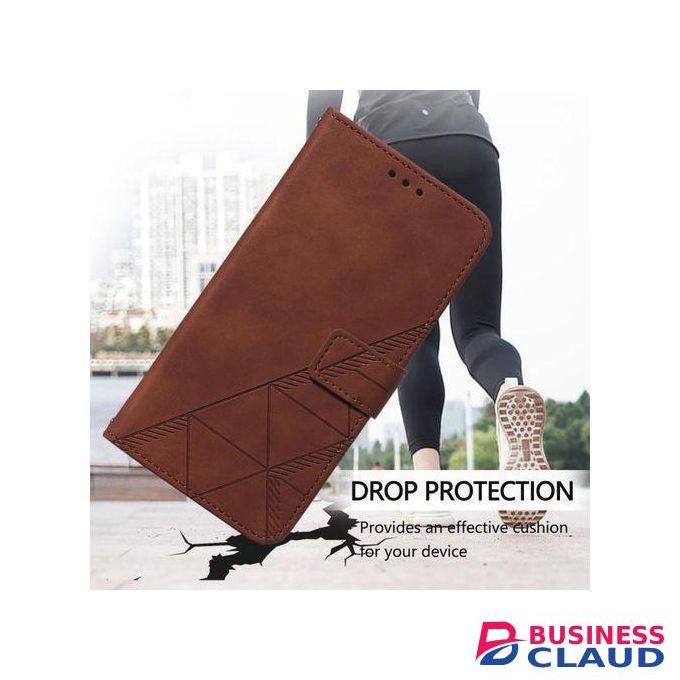 Richboss Premium Flip Wallet Leather Case for Infinix HOT 50 Pro Plus Stylish Book Cover with Card Slots and Full Protective Design - Royal Brown Leather