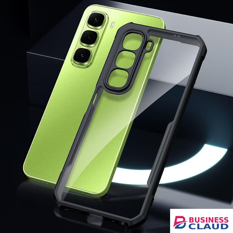 Xundd Airbag Shockproof Bumper Shell Back Transparent Acrylic + TPU Buffer Case Cover for Infinix Hot 60i