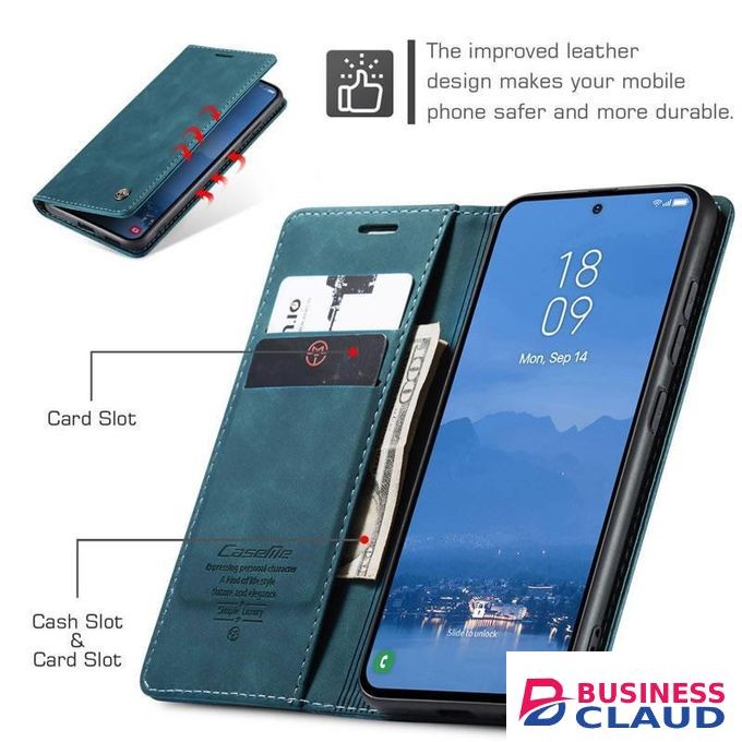 Caseme CasemeFor INFINIX HOT 60 PRO Wallet Case,Soft PU Leather Flip Magnetic Stand Flip Protective Leather Cover with ID & Credit Card Slots Holder Case