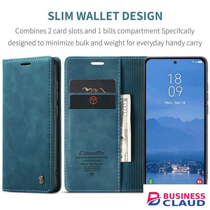 Caseme Casem For INFINIX HOT 50 PRO Wallet Case,Soft PU Leather Flip Magnetic Stand Flip Protective Leather Cover with ID & Credit Card Slots Holder Case