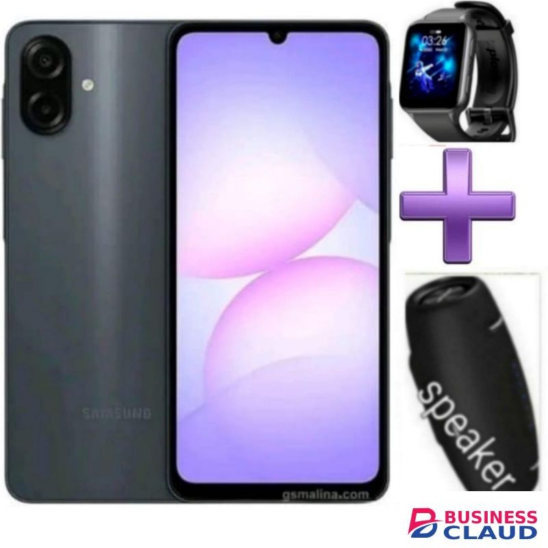 Samsung Galaxy A07, 6.7'' Display, 4GB RAM+128GB ROM (Dual) 50MP Camera, 5000mAh-2 yrs warranty+ WATCH+SPEAKERAKER