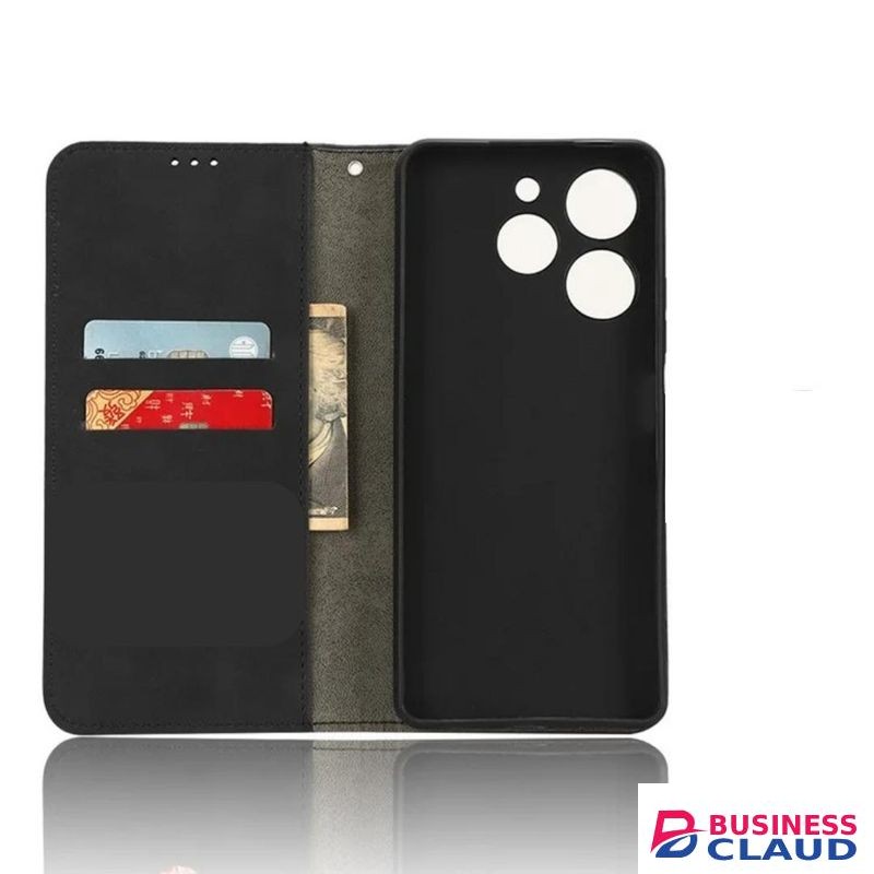 ID/Cards and Cash Wallet, All round Protection Leather Flip Cover Case for Infinix Hot 40