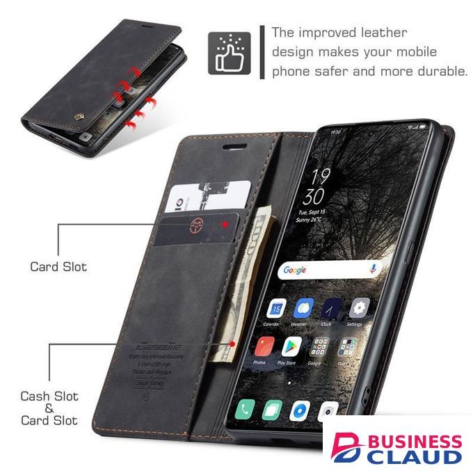 ID/Cards and Cash Wallet, All round Protection Leather Flip Cover Case for Infinix Hot 30 Play