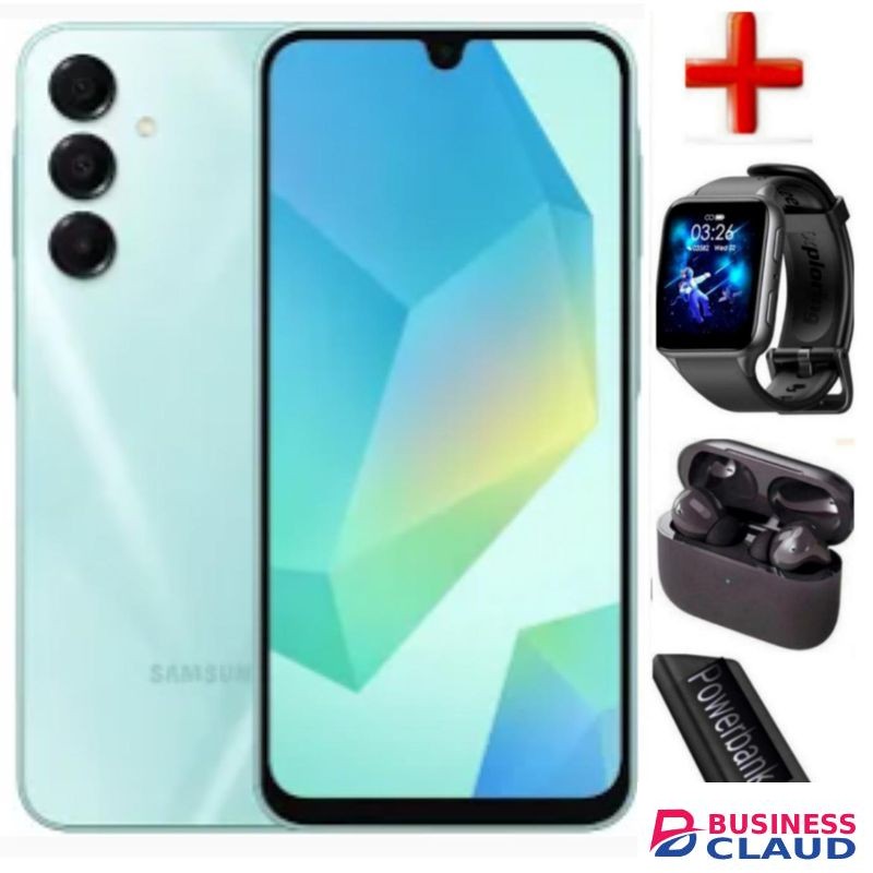 Samsung GALAXY A16, 6.7'' HD+, 6GB RAM + 128GB ROM,50MP Camera, 5000mAh Battery+EARPODS+WATCH+POWER BANK.