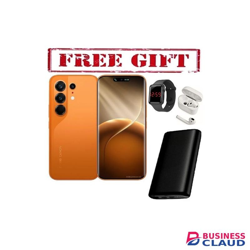 Samsung CAMON 50 PRO- 6.67"Curved Screen (256/8GB) DualSIM, 5200mAh Battery. COMES WITH FREE LED WATCH , POWERBANK AND AIRPODS FOR YOU