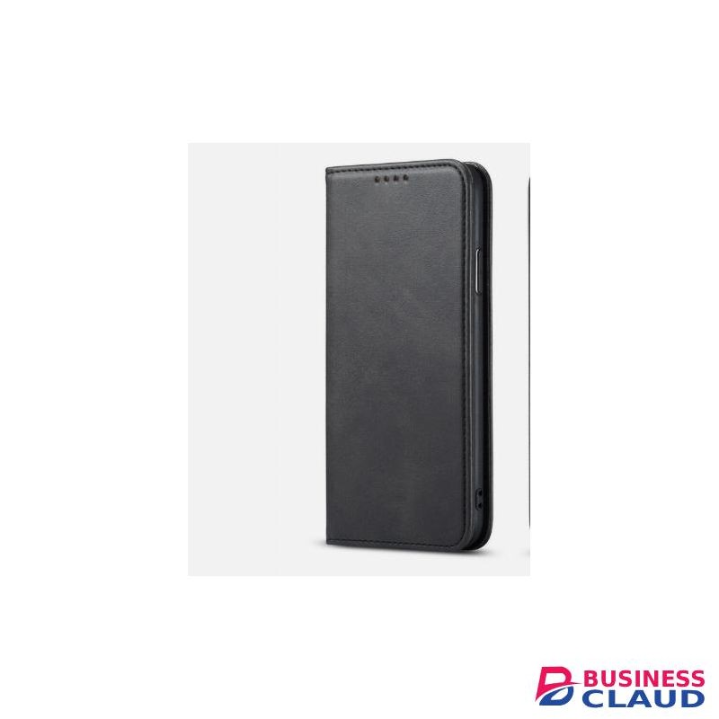 Infinix Hot 50i Luxury Leather Flip Wallet Magnetic Cover Case – Black, Shockproof, Kickstand, Card Slots, Magnetic Closure