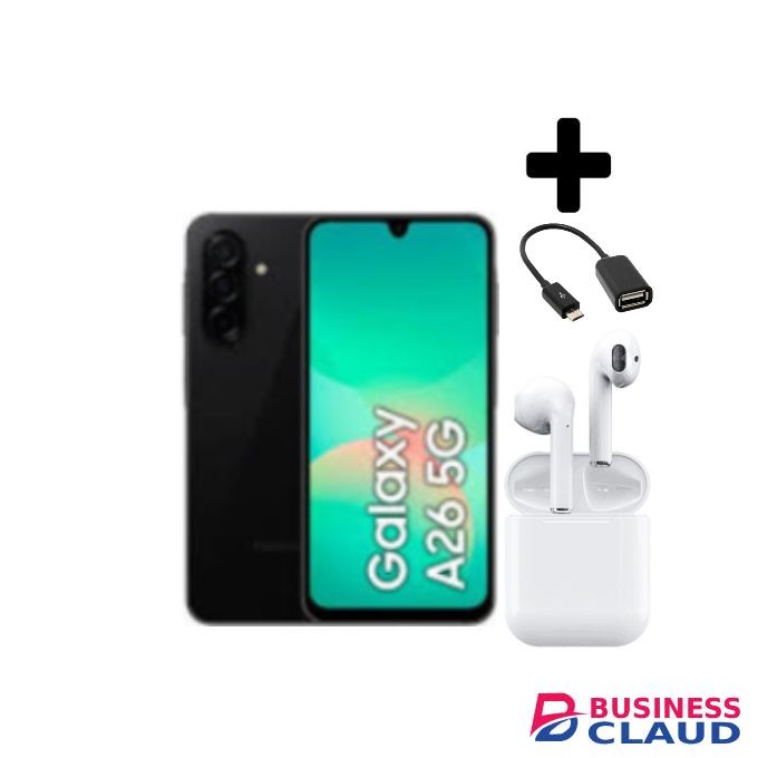 Samsung Galaxy A26 5G, 6.7'' 8GB RAM + 256GB ROM, 50MP, Dual Sim - Black+Gifts
