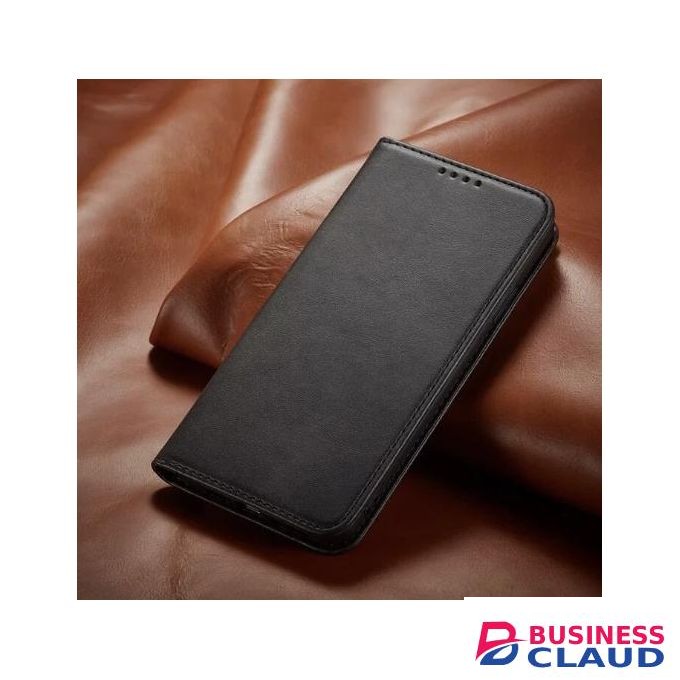 Infinix Hot 40i Luxury Leather Flip Wallet Magnetic Cover, Black, Shockproof Protection, Kickstand Protection, Card Slots Protection, and Magnetic Closure Protection