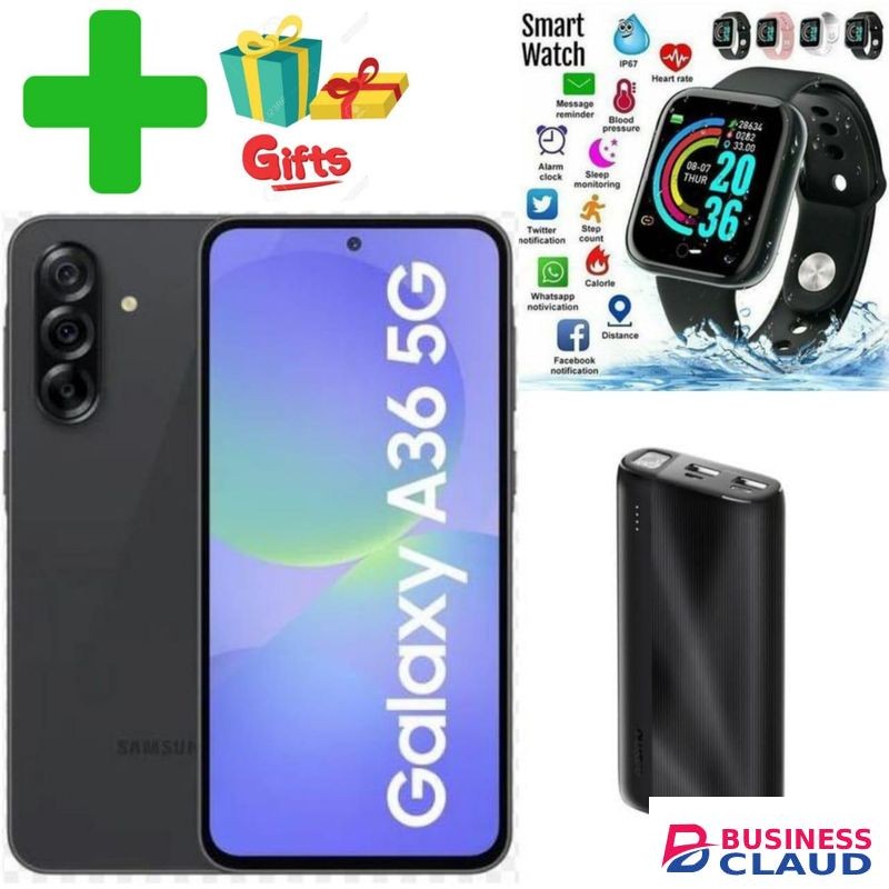 Samsung Galaxy A36 5G, 6.6", 128GB + 6GB RAM (Dual SIM), 50mAh, 5000mAh +SMART WATCH