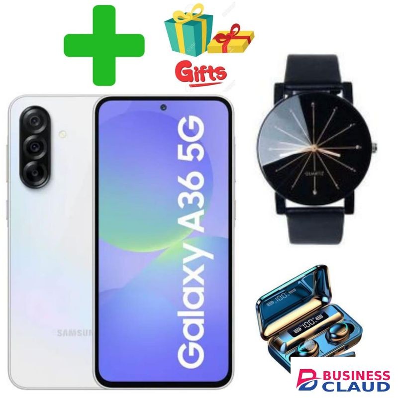 Samsung GALAXY A36 5G 6.7 DISPLAY 8GB RAM + 256 ROM 5000Mah BATTERY DUAL SIM.+GIFTS F9,WEB WATCH