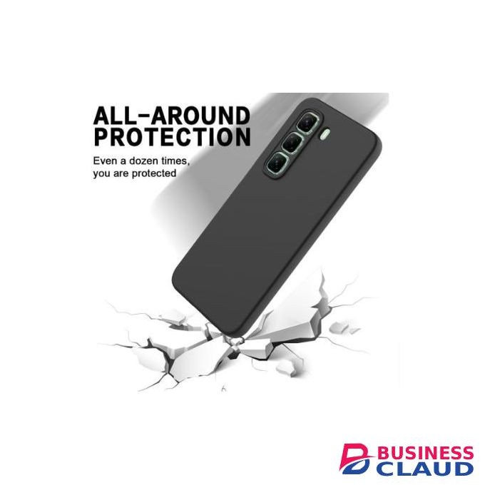 Infinix hot 50 5G Black Smooth silicone Phone Case/Cover