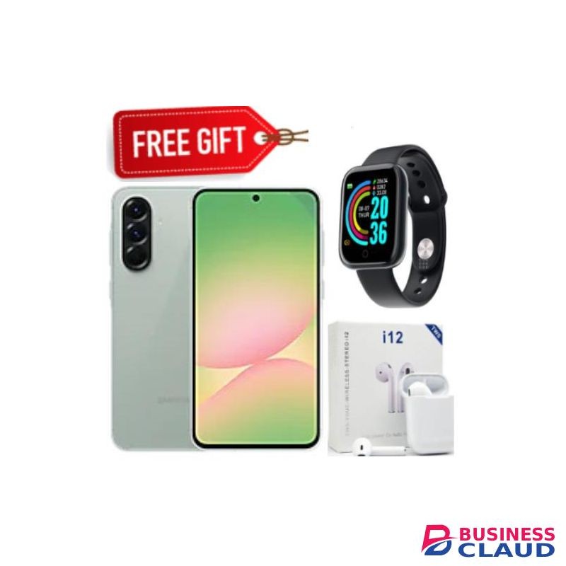 Samsung Galaxy A56 5G, 6.7", 256GB ROM + 8GB RAM (Dual SIM), 5000mAh,Awesome Olive+Smartwatch+Earpods