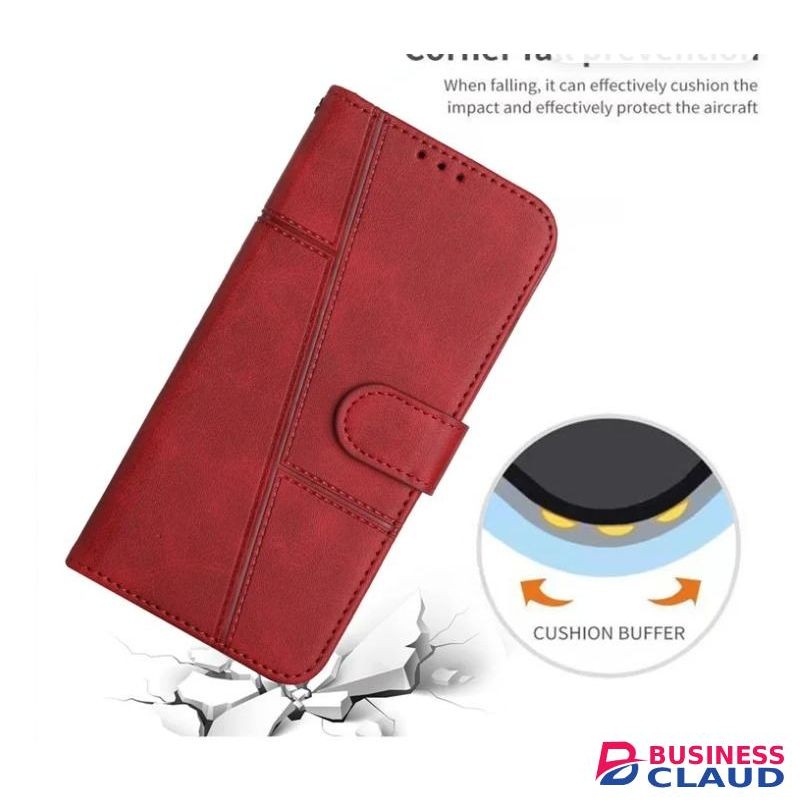 Infinix Hot 50 Pro Plus Phone Case, Retro Leather Flip Wallet Cover with Magnetic Closure, Shockproof Protective Phone Case with Card Slots and Built-in Kickstand