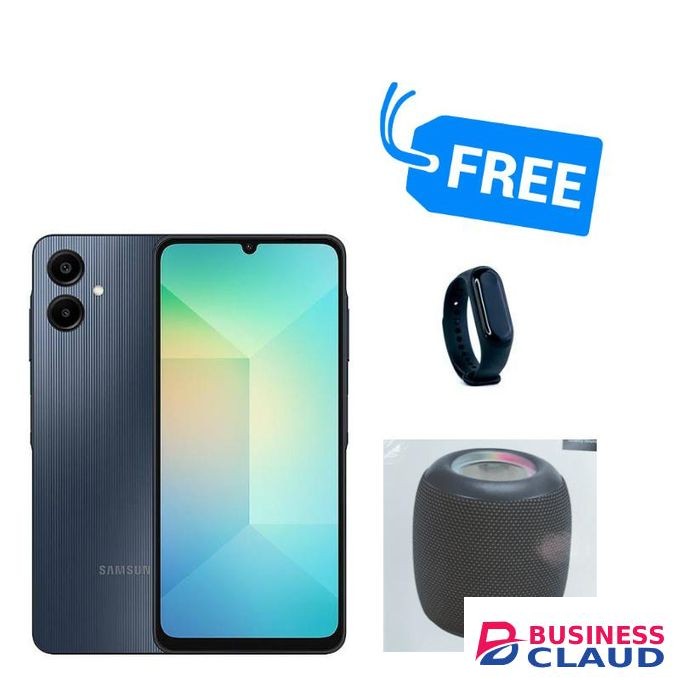 Samsung A06,PLS LCD DISPLAY 6.7" INCHES4GB RAM +128GB ROM,4G,5000MAH,50MP,SPEAKER & BRACELET,SPLY"