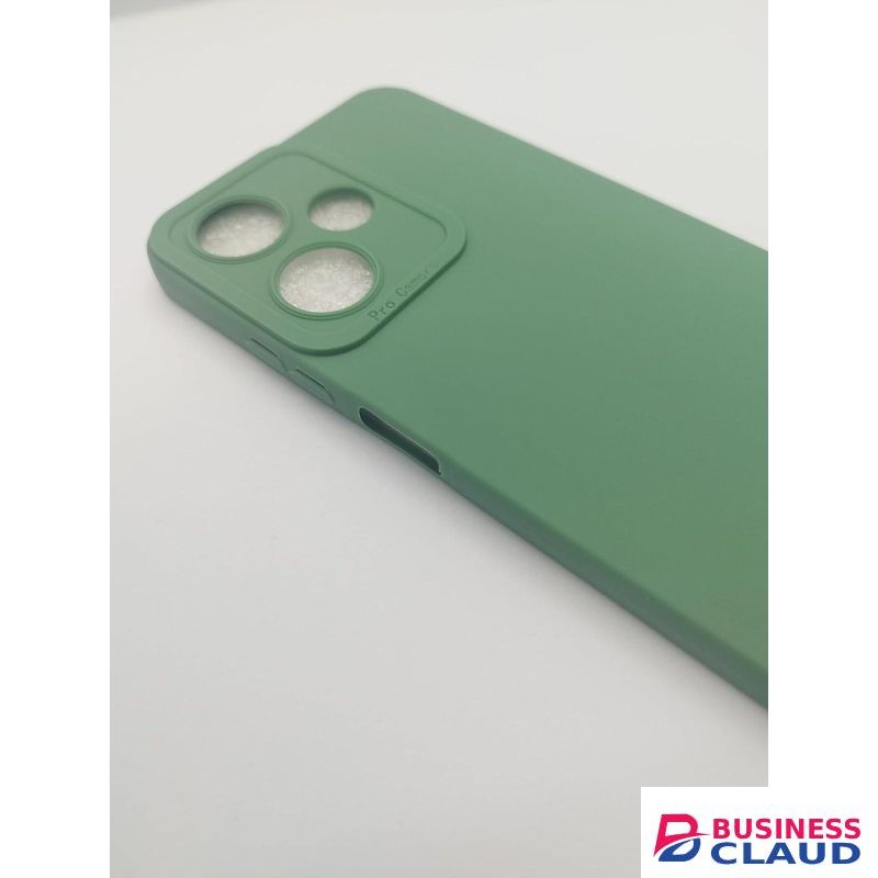 Green Soft Silicone Slim Smooth Phone Case Cover for Infinix Hot 30i