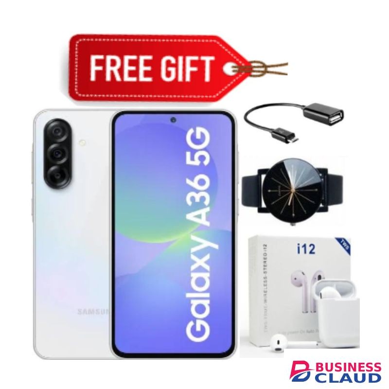 Samsung Galaxy A36 5G, 6.6", 128GB + 6GB RAM (Dual SIM), 50mAh, 5000mAh - White+Free Gifts