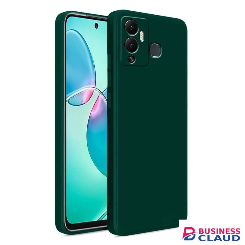 Green Soft Silicone Slim Smooth Phone Case Cover for Infinix Hot 12 Play
