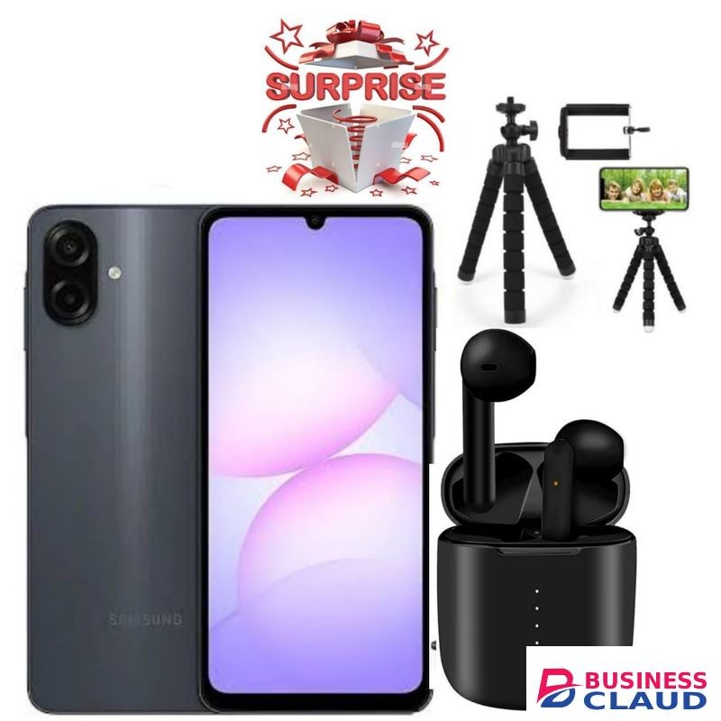 Samsung A07 6.7'' Display, 4GB RAM +64GB ROM 5000MAH Battery, Dual-2 Years Warranty+ TRIPOD, i12