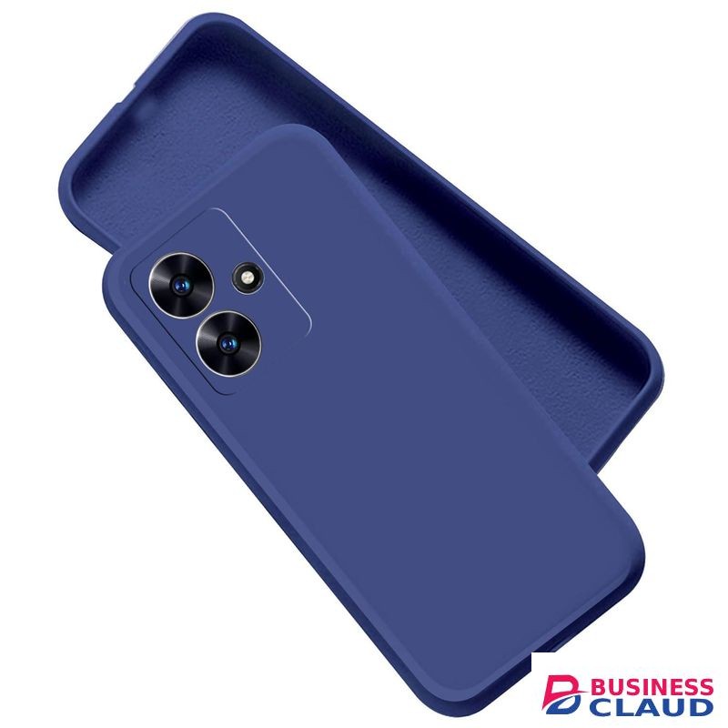 Blue Soft Silicone Slim Smooth Phone Case Cover for Infinix Hot 30 Play