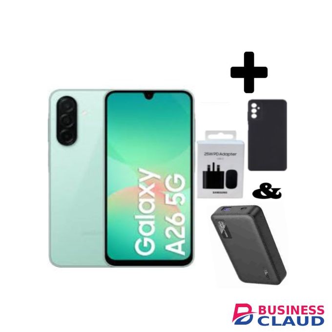 Samsung Galaxy A26 5G, 6.7'' 6GB RAM + 128GB ROM, 50MP, Dual Sim - Mint+Power Bank+Adapter+Cover