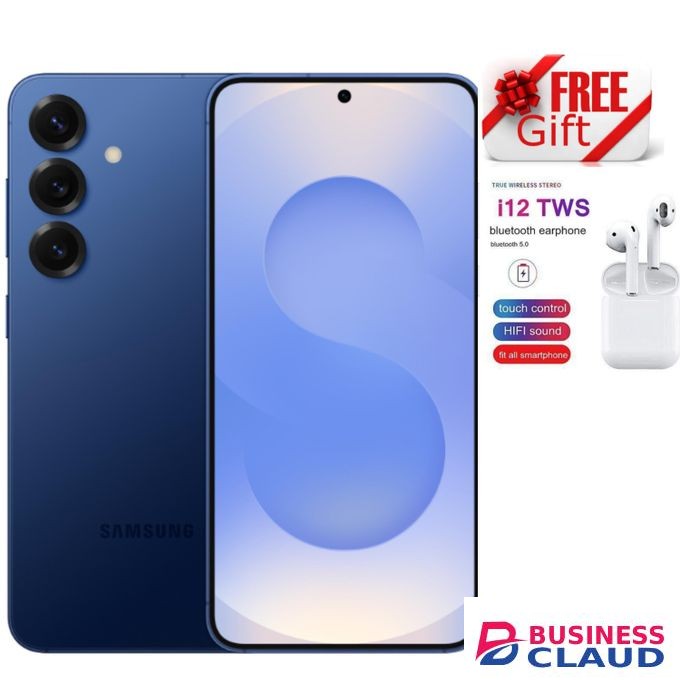 Samsung Galaxy S25 5G,6.2 Inches'12GB RAM+256GB ROM'Battery: 4000mAh+CLASSY I12 EARBUDS