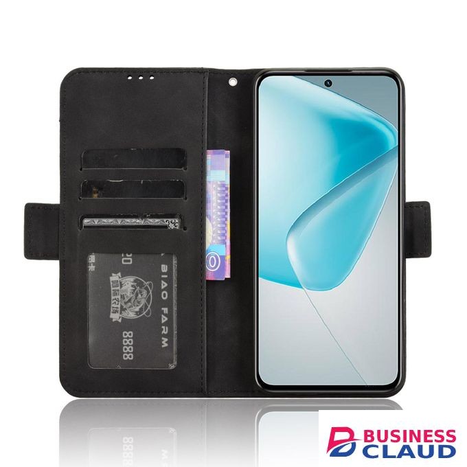 For Infinix Hot 50 Pro+ 4G Skin Feel Calf Texture Card Slots Leather Phone Case