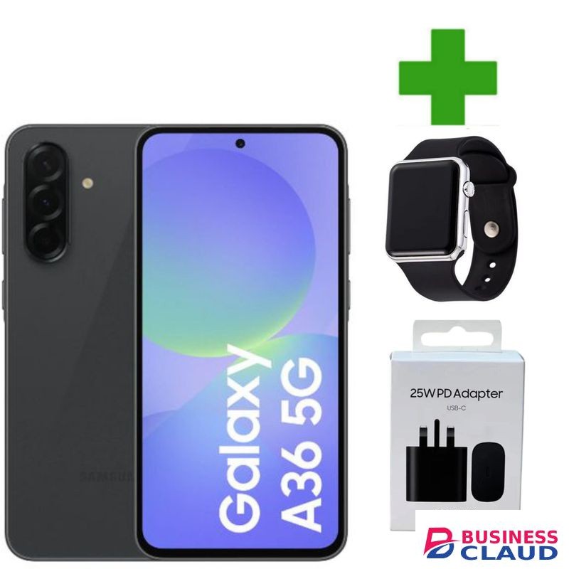 Samsung Galaxy A36 5G, 6.6", 128GB + 6GB RAM (Dual SIM), 50mAh, 5000mAh ADAPTER LED WATCH