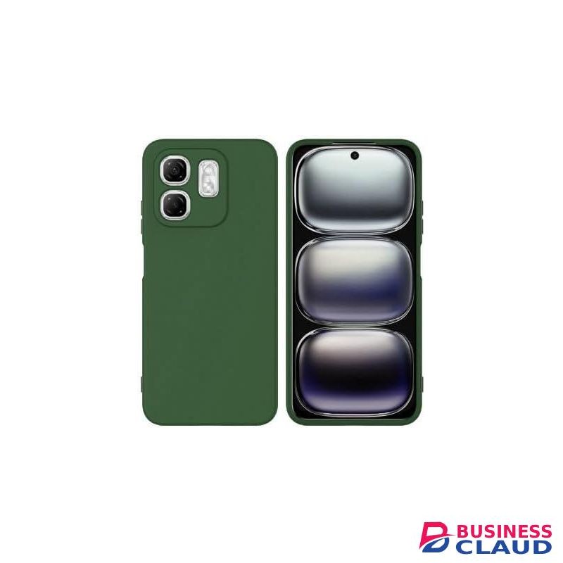 (Hot 50i Smart 9) Shockproof Liquid Silicone Back Case Cover With Smooth Interior And Full Camera Cover For Infinix Hot 50i_ Smart 9 (Green)