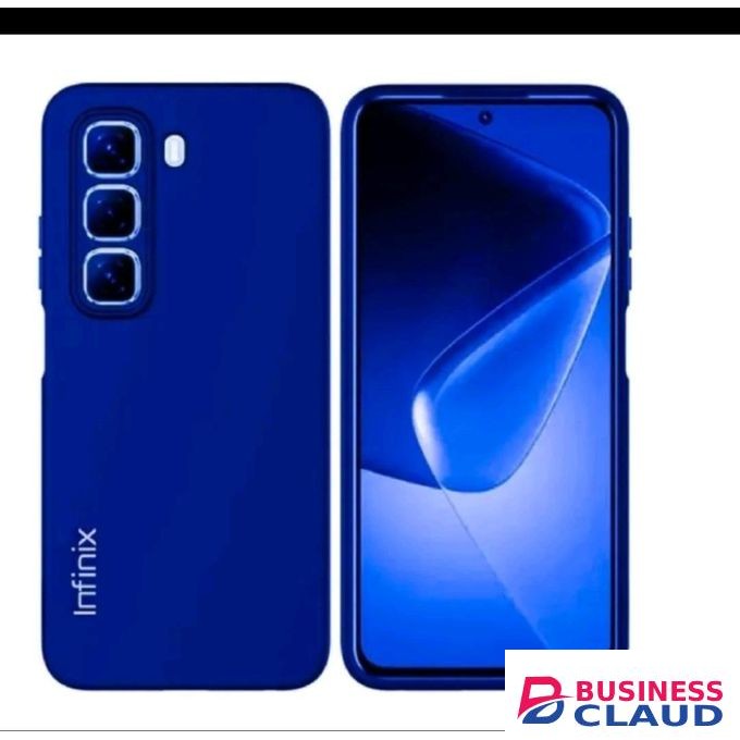 Infinix Hot 60i Original Premium Silicone Phone Case/cover_Blue