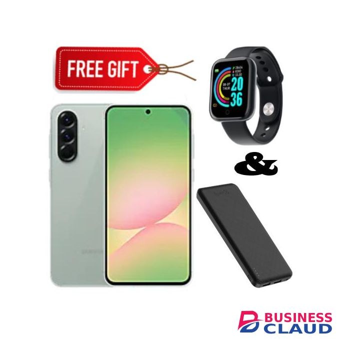 Samsung Galaxy A56 5G, 6.7", 256GB ROM + 8GB RAM (Dual SIM), 5000mAh,Awesome Olive+Smartwatch+Erphones