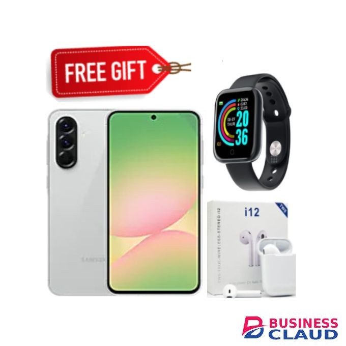 Samsung Galaxy A56 5G, 6.7", 256GB ROM + 8GB RAM (Dual SIM), 5000mAh,Awesome Lightgray+Free Gifts