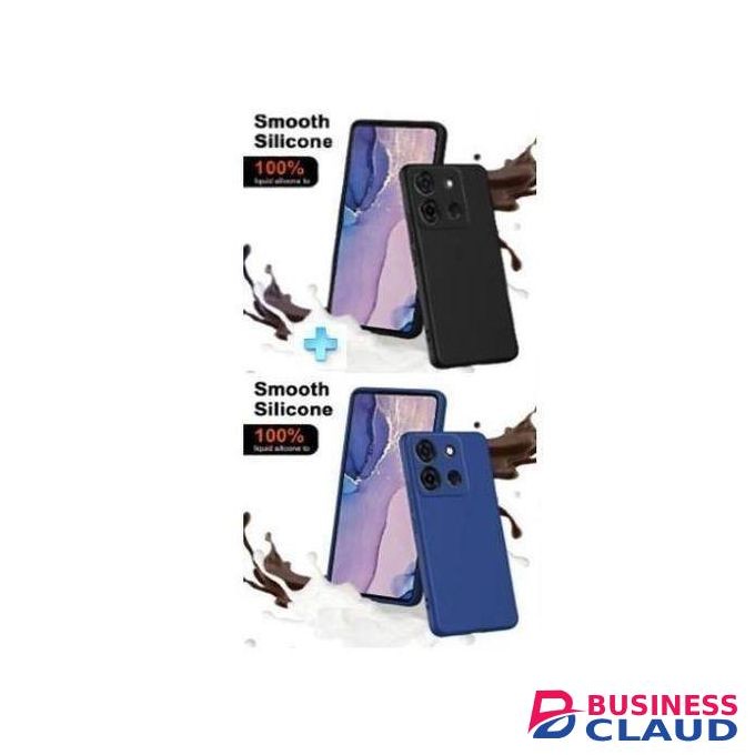 INFINIX HOT 40i BLUE SILICONE Cover Cases