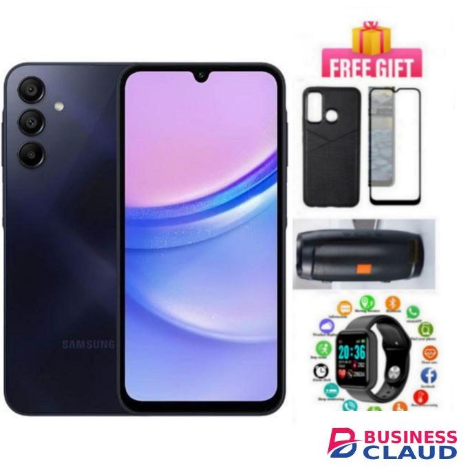Samsung Galaxy A15, 6.5'' Display, 6GB RAM + 128GB ROM (Dual Sim) 50MP, 5000mAh+cover
