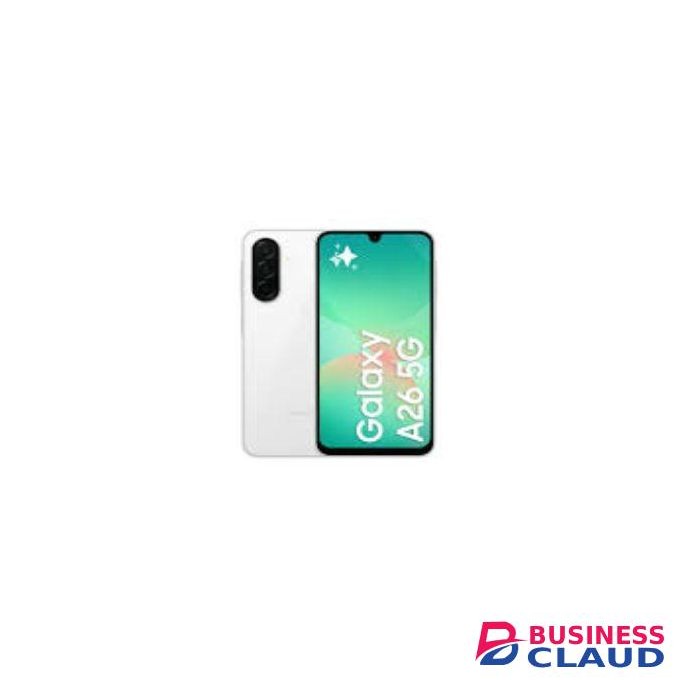 Samsung Galaxy A26 5G, 6.7'' 6GB RAM + 128GB ROM, 50MP, Dual Sim - White+Led Watch+Adapter+Cover