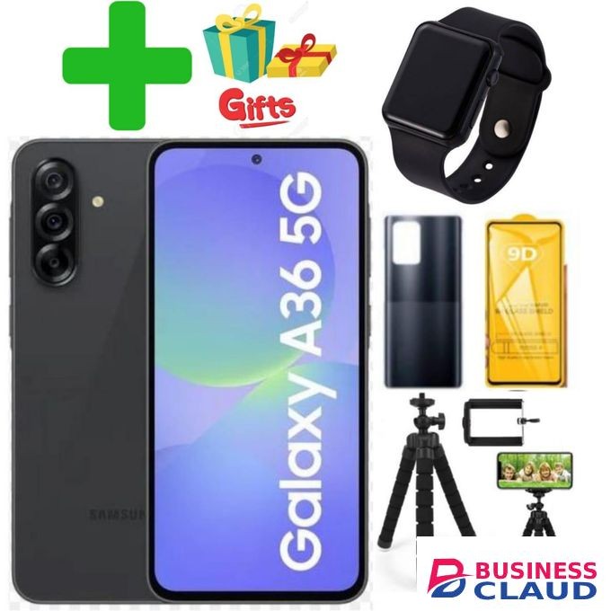 Samsung GALAXY A36 5G 6.7 DISPLAY 8GB RAM + 256 ROM 5000Mah BATTERY DUAL SIM.+GIFTS TRIPOD,COVER
