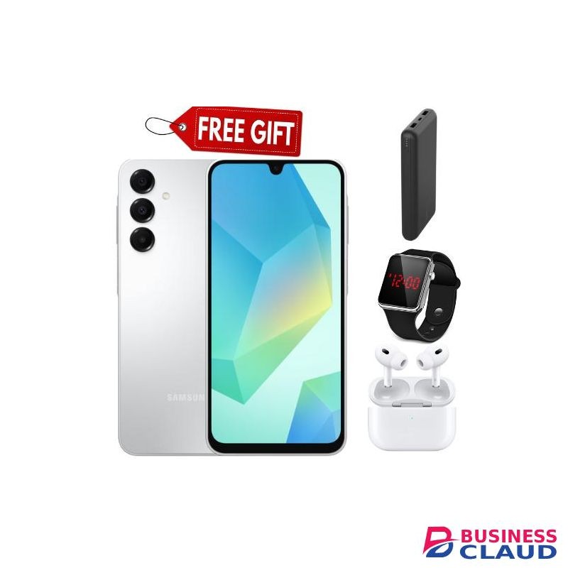 Samsung GALAXY A16, 6.7'' HD+, 4GB RAM + 128GB ROM, DUAL SIM, 50MP, 5000mAh Led watch + powerbank + airpods gray