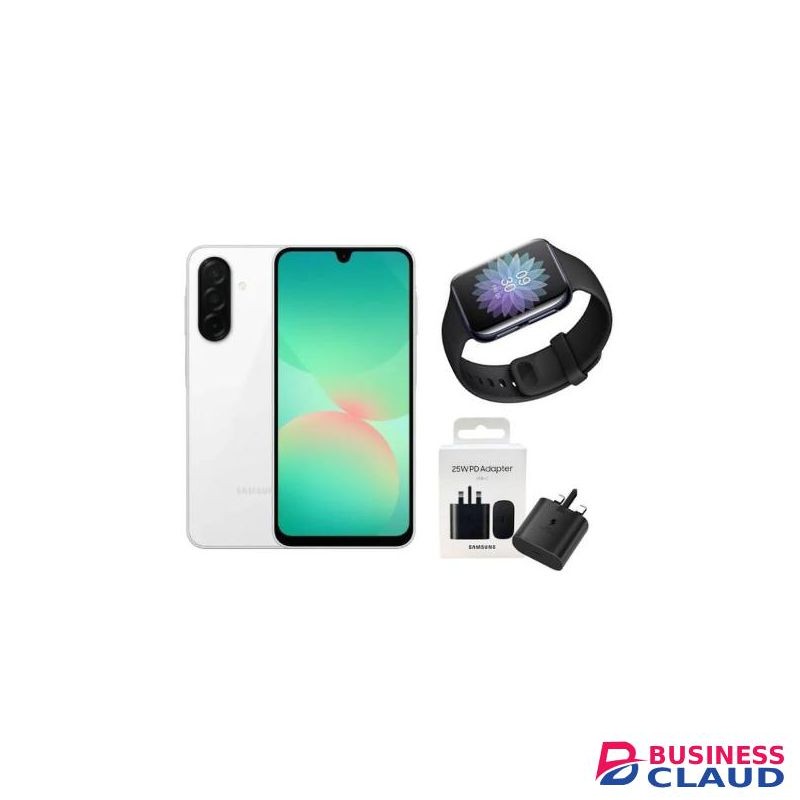Samsung A26 5G, 6.7'' 8GB RAM + 256GB ROM, 50MP, Dual Sim- White+Free Gifts