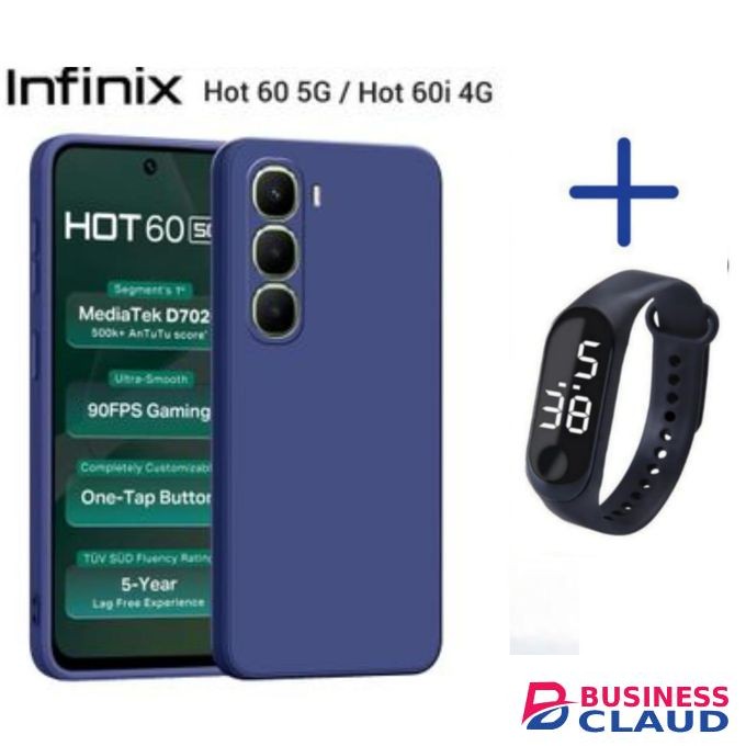 INFINIX HOT 60I soft back cover/Case LED 8
