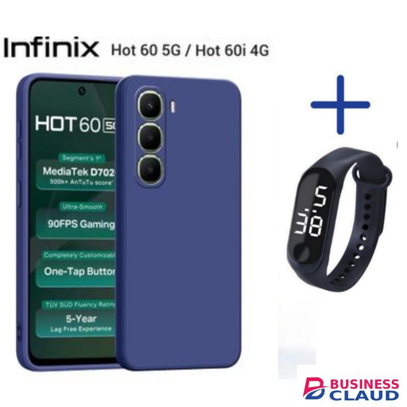 INFINIX HOT 60I soft back cover/Case LED 6