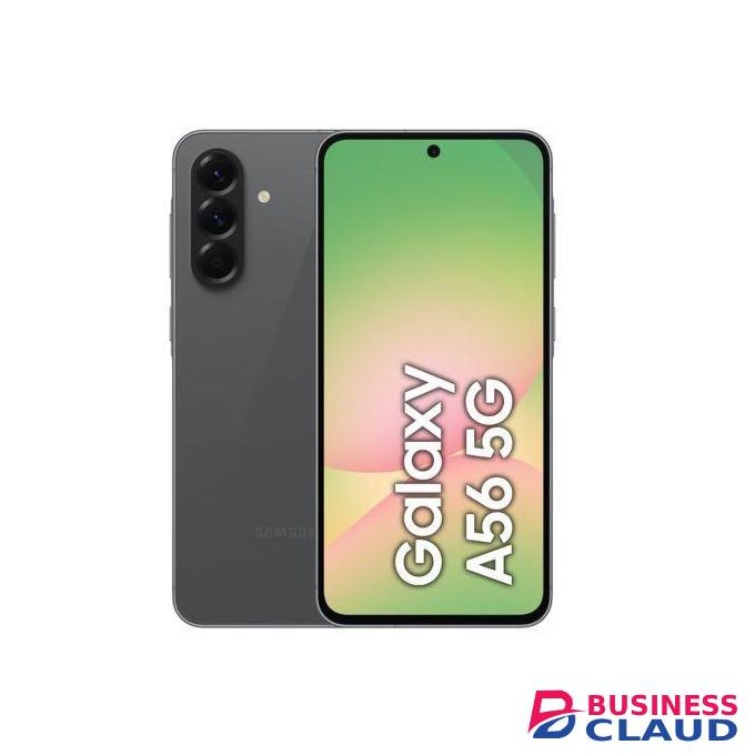Samsung Galaxy A56 5G, 6.7", 128GB ROM + 8GB RAM (Dual SIM), 5000mAh, Awesome Graphite + Tripod Stand & Travel Adapter