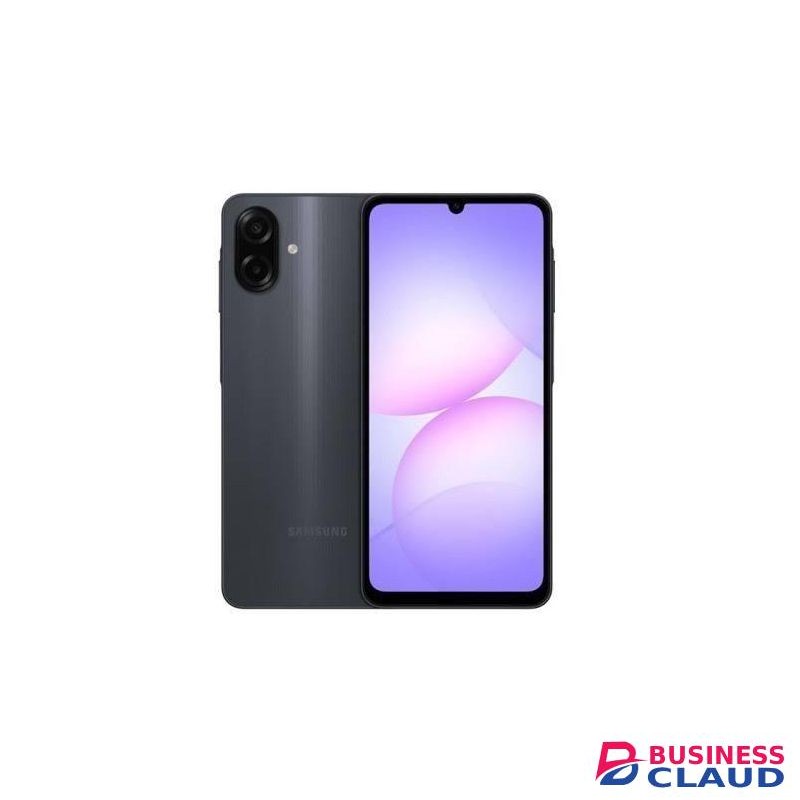 Samsung Galaxy A07, 6.7" Display, 4GB RAM + 64GB RM (Dual SIM), 5000mAh, Black + Travel Adapter & Airpods