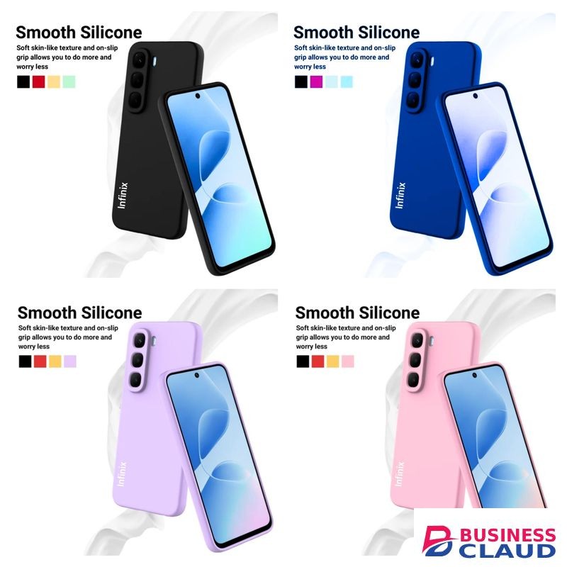 Infinix Hot 60 5G Hot 60i 4G Original Best Shockproof Silicone Protective Back Cover Case - Full Protection