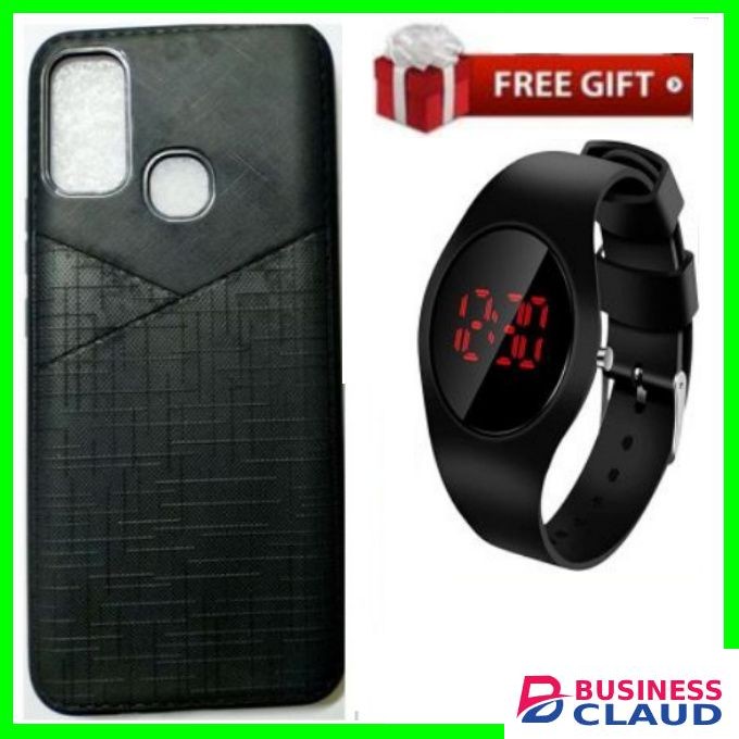 Quality Cover For Infinix Hot 10t-Black.+ Free Gift.