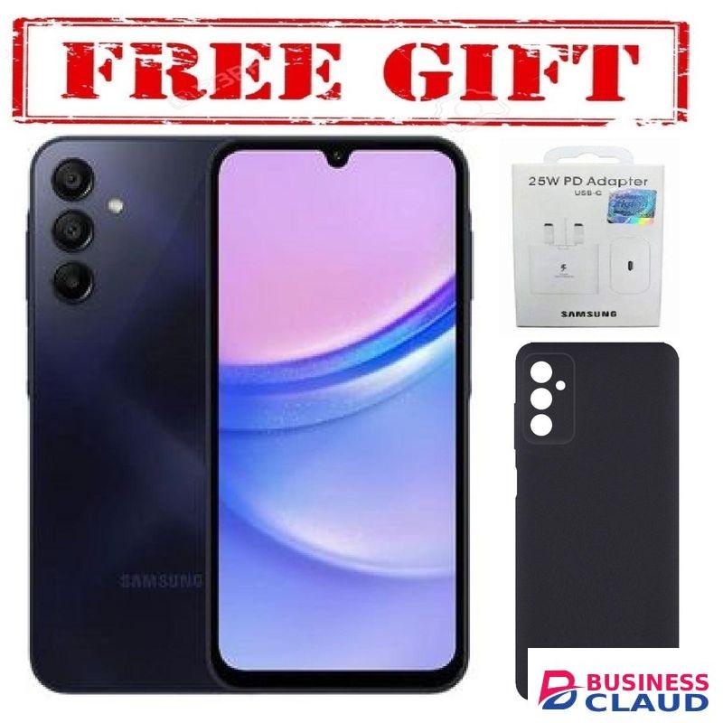 Samsung Galaxy A15, 6.5'' Display, 6GB RAM + 128GB ROM (Dual Sim) 50MP, 5000mAh COMES WITH FREE GIFTS ( C TO C HEADER AND SILICONE COVER ) FOR YOU