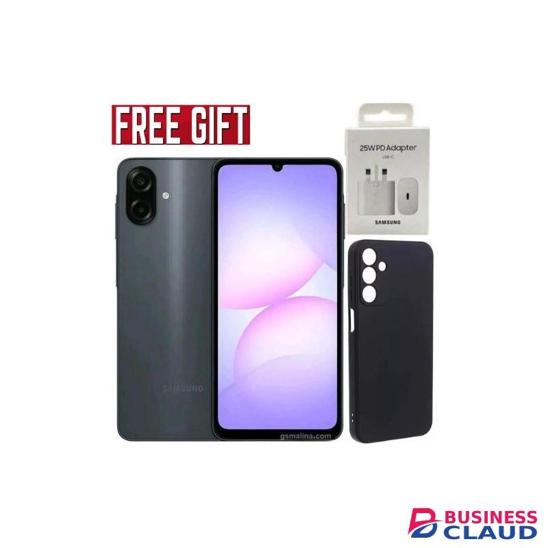Samsung Galaxy A07, 6.7'' Display, 4GB RAM + 128GB ROM (Dual Sim) 50MP Camera, 5000mAh COMES WITH FREE GIFTS (C TO C HEADER + SILICONE COVER ) FOR YOU