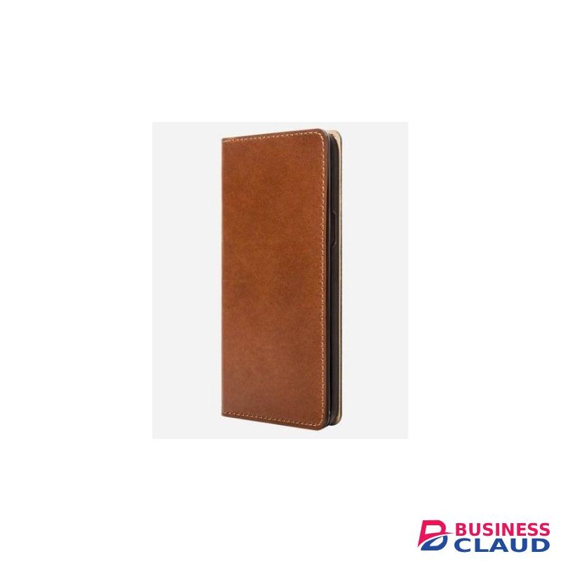 Premium Flip Wallet Leather Case for Infinix HOT 9 Stylish Book Cover with Card Slots and Full Protective Design - Royal Brown Leather